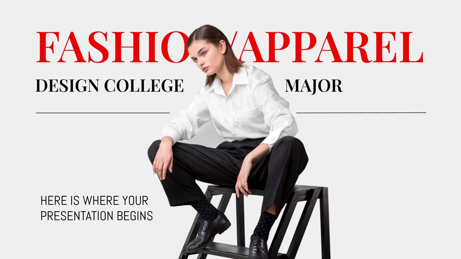 Fashion/Apparel Design College Major presentation template 