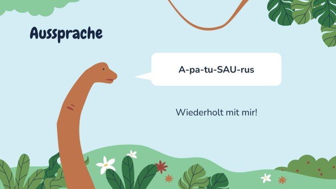 Alles über Apatosaurus Präsentationsvorlage
