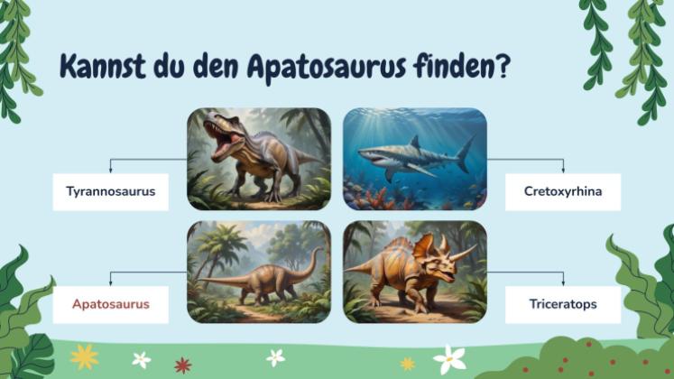 Alles über Apatosaurus Präsentationsvorlage