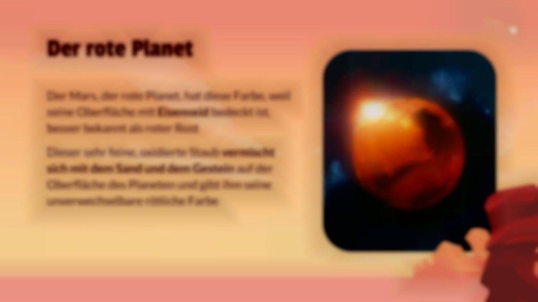 Reise zum Mars Präsentationsvorlage