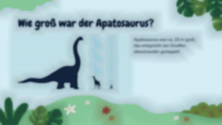 Alles über Apatosaurus Präsentationsvorlage