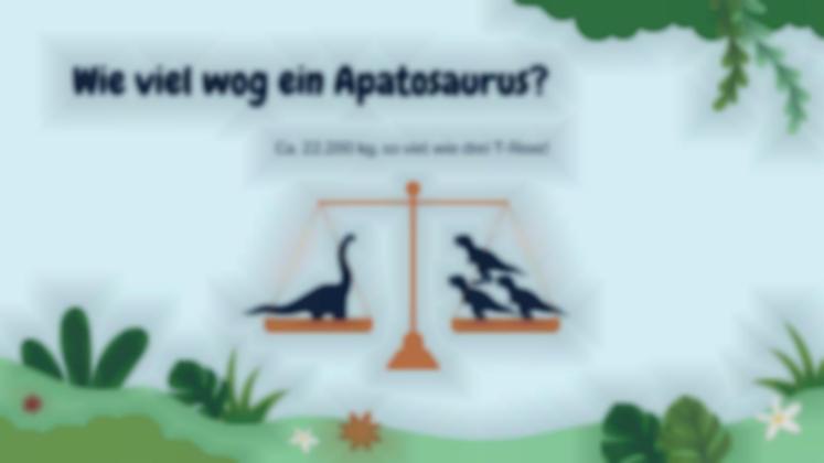 Alles über Apatosaurus Präsentationsvorlage