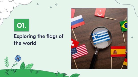 Flags of the World presentation template 