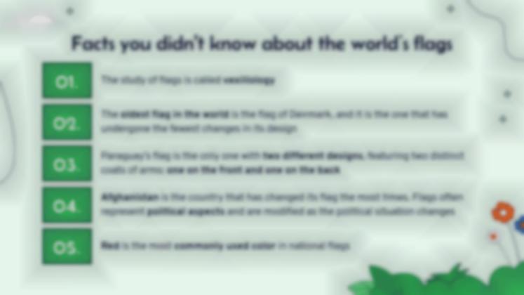 Flags of the World presentation template 