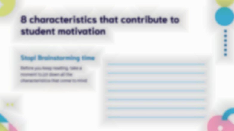 Strategien zur Motivation von Schülern und zur Förderung des Lernens Präsentationsvorlage