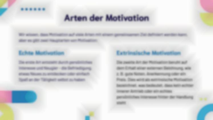 Strategien zur Motivation von Schülern und zur Förderung des Lernens Präsentationsvorlage
