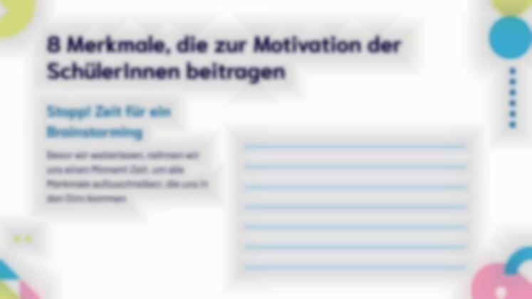 Strategien zur Motivation von Schülern und zur Förderung des Lernens Präsentationsvorlage