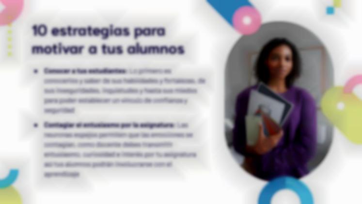 Plantilla de presentación Estrategias para motivar a los estudiantes y fomentar el aprendizaje
