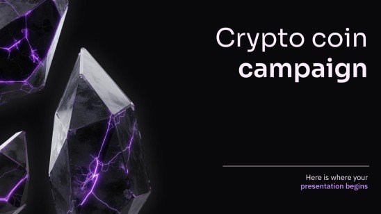Modelo de apresentação Campanha de criptomoeda