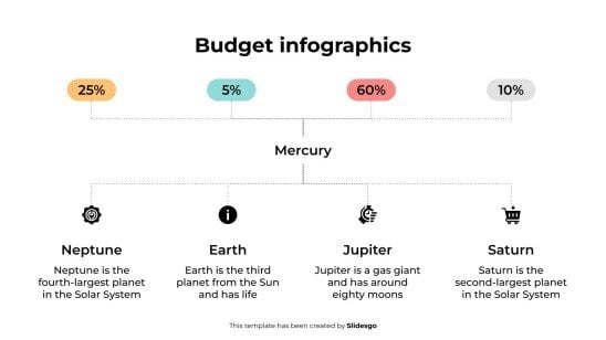 Budget-Infografiken Präsentationsvorlage
