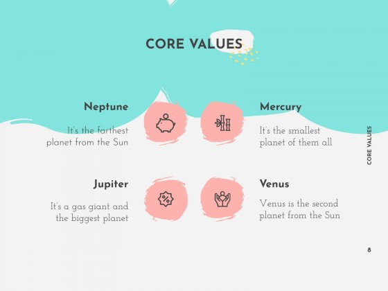 멤피스 마케팅 플랜 프레젠테이션 템플릿