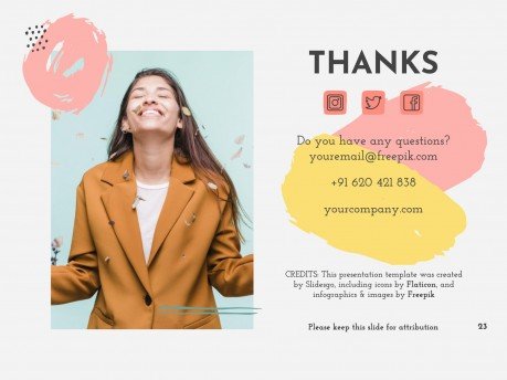 멤피스 마케팅 플랜 프레젠테이션 템플릿