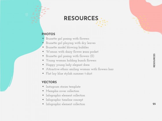 멤피스 마케팅 플랜 프레젠테이션 템플릿