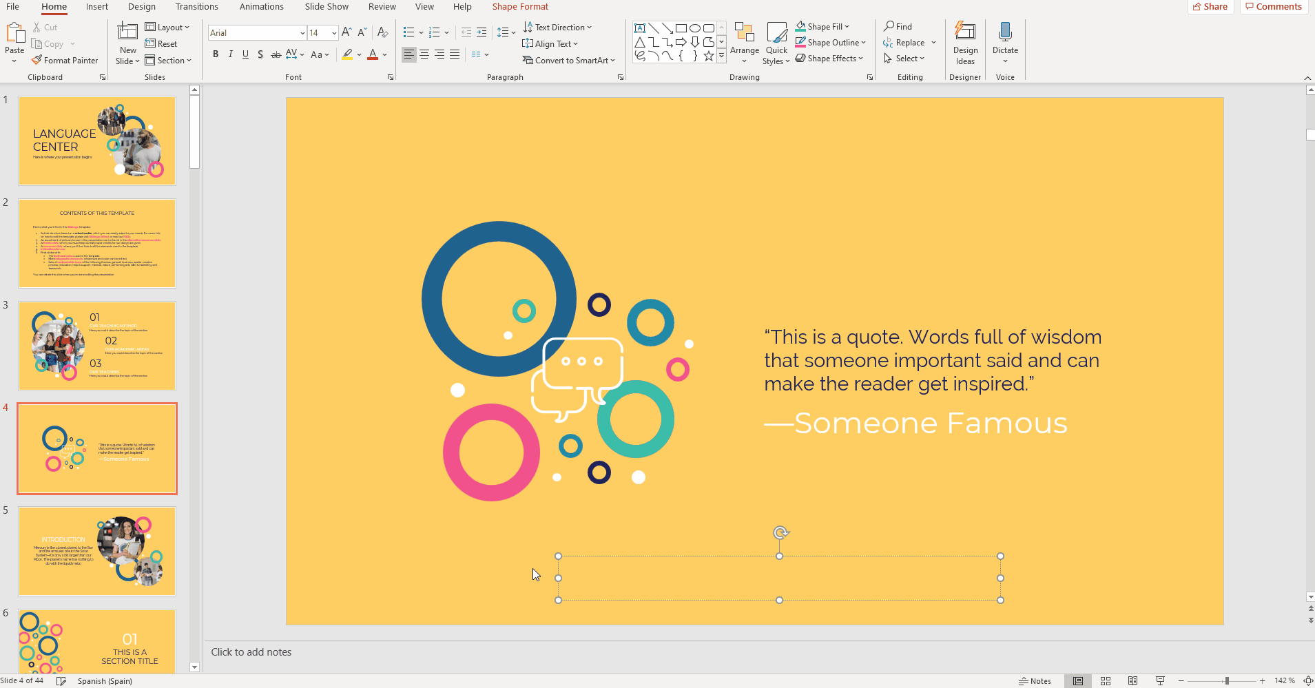 how to insert text in powerpoint