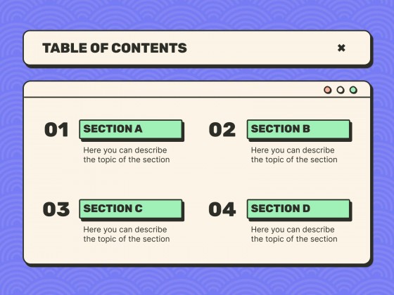 Little Pop-Up Windows Meeting presentation template 