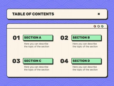 Little Pop-Up Windows Meeting presentation template 