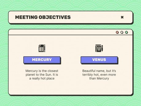 Little Pop-Up Windows Meeting presentation template 