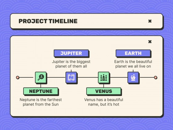 Little Pop-Up Windows Meeting presentation template 