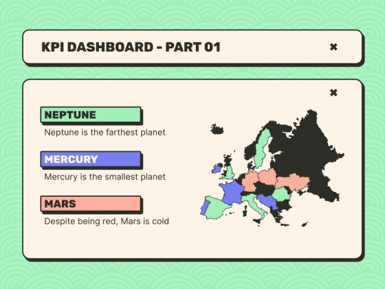 Little Pop-Up Windows Meeting presentation template 