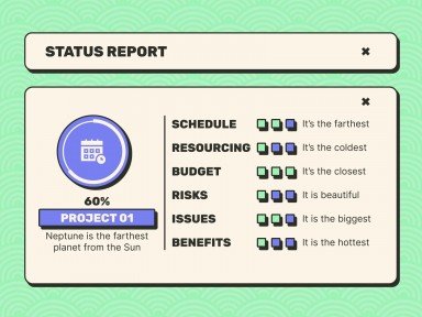 Little Pop-Up Windows Meeting presentation template 
