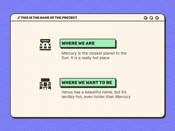 Little Pop-Up Windows Meeting presentation template 