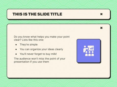 Little Pop-Up Windows Meeting presentation template 