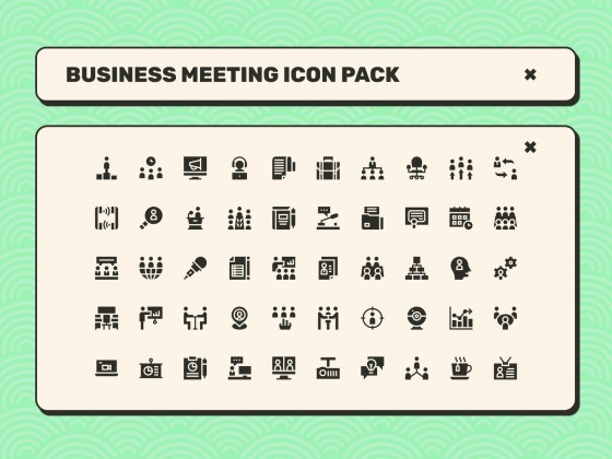 Little Pop-Up Windows Meeting presentation template 