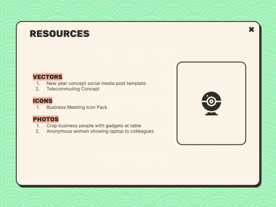 Little Pop-Up Windows Meeting presentation template 