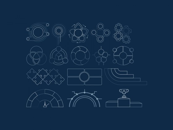 Little Pop-Up Windows Meeting presentation template 