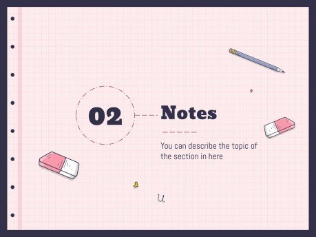 Planificateurs avec des gommes pour le lycée Modèles de présentation