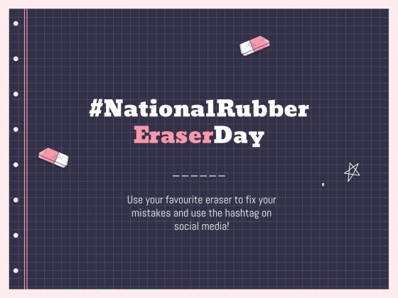 Planificateurs avec des gommes pour le lycée Modèles de présentation