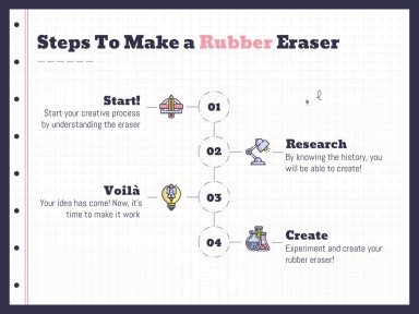 Planificateurs avec des gommes pour le lycée Modèles de présentation