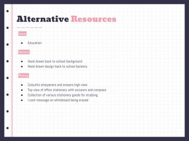 Planificateurs avec des gommes pour le lycée Modèles de présentation