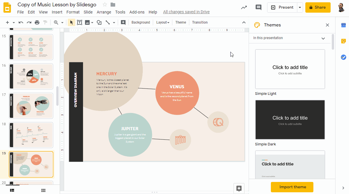 Change Theme On Google Slides