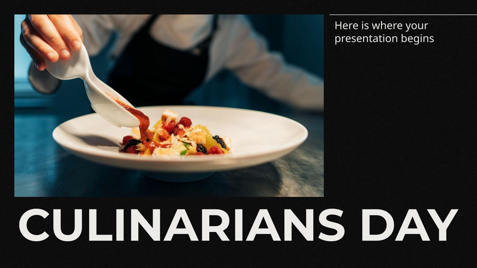 Culinarians Day presentation template 
