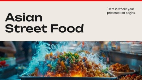 Asian Street Food presentation template 