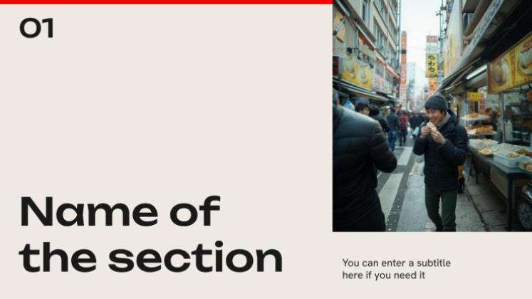 Asian Street Food presentation template 