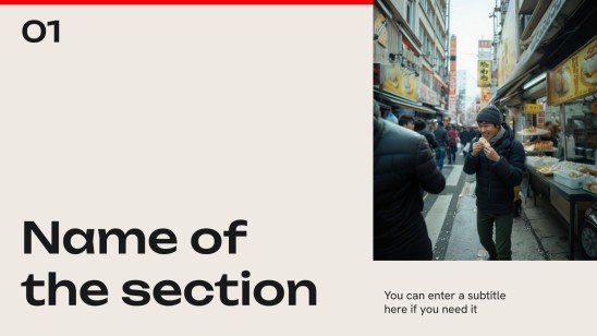 Asian Street Food presentation template 