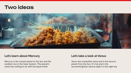 Asian Street Food presentation template 