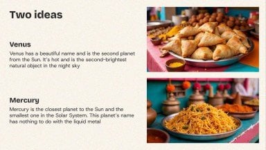 Indisches Streetfood Präsentationsvorlage