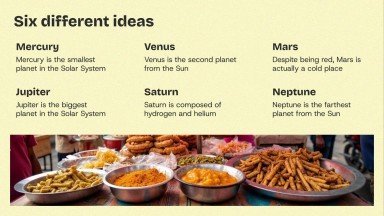 Indisches Streetfood Präsentationsvorlage