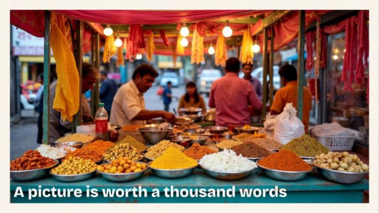 Indisches Streetfood Präsentationsvorlage