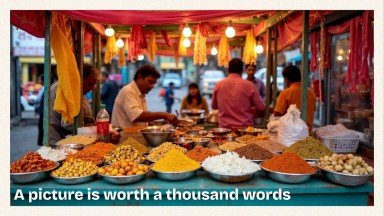 Indisches Streetfood Präsentationsvorlage