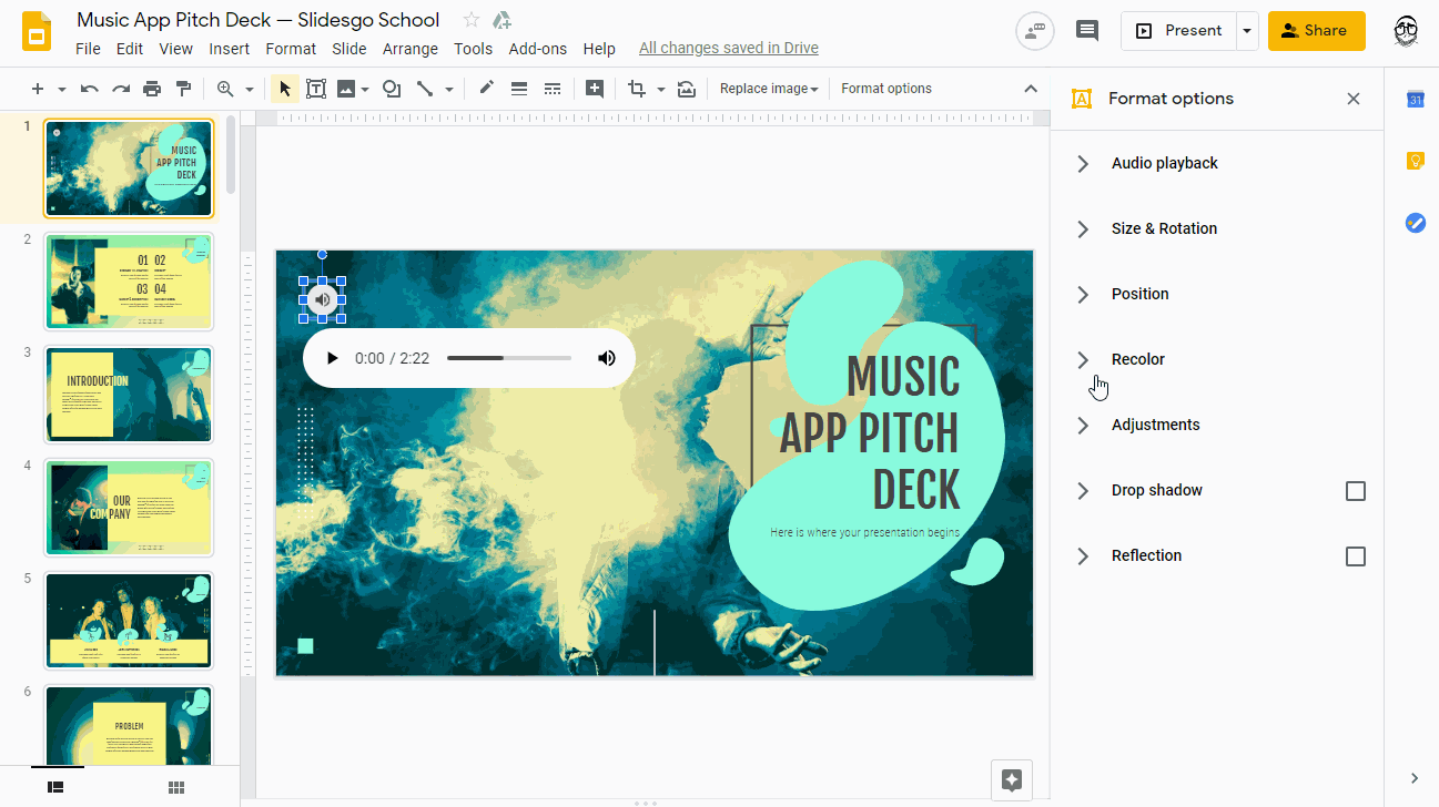 Setting Up Your MIOSM® Song Bracket in Google Slides®