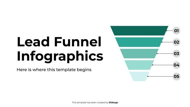 Infographies sur l'entonnoir de prospects Modèles de présentation