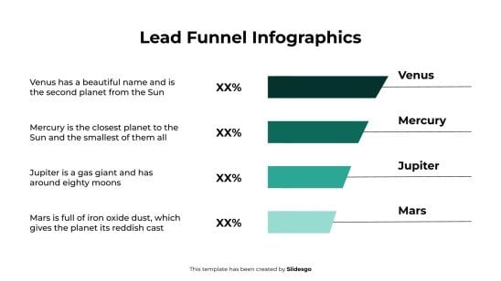 Infographies sur l'entonnoir de prospects Modèles de présentation