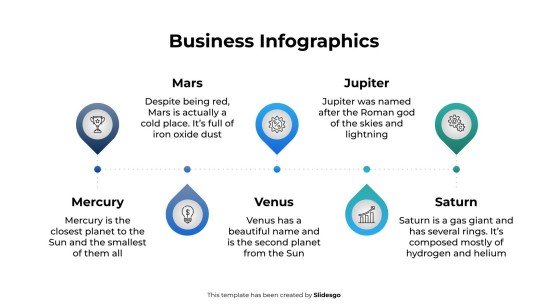 Business-Infografiken Präsentationsvorlage