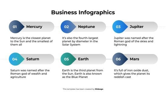 Business-Infografiken Präsentationsvorlage