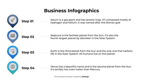 Business-Infografiken Präsentationsvorlage