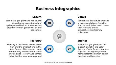 Business-Infografiken Präsentationsvorlage